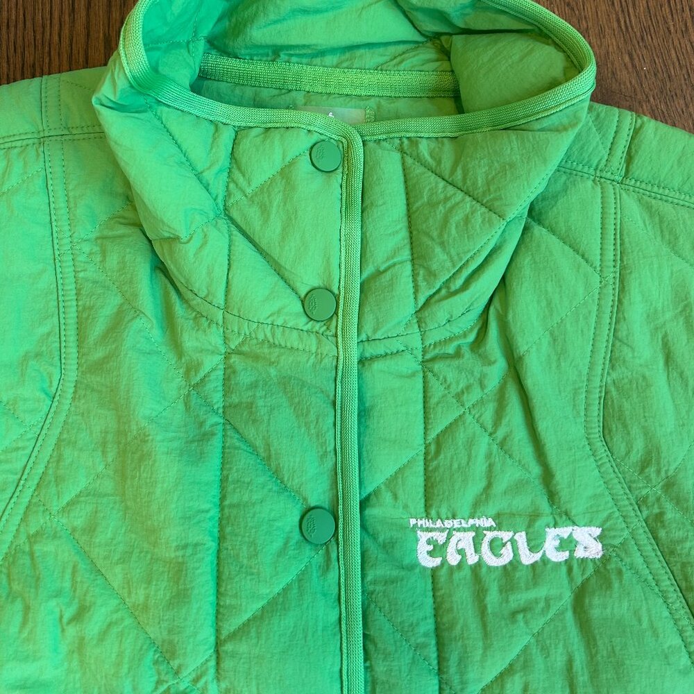 Free People Movement Quinn Quilted Puffer Vest with Philly Eagles Logo! - Picture 3 of 6
